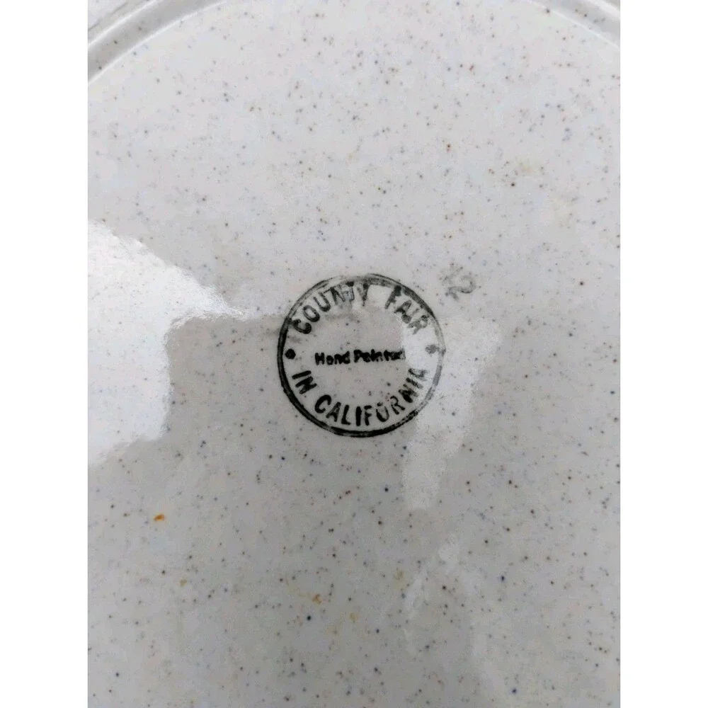 Vintage Metlox Poppytrail Country Fair Rooster Dinner Plate 8